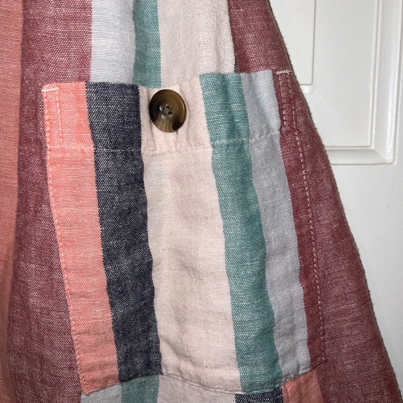 Pastel Striped Halter Sundress American Eagle - Picture 6 of 7